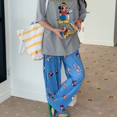 0933 pleats mickey pants/2カラー
