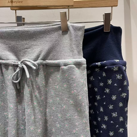 Mini  flower waffle half pants/2カラー