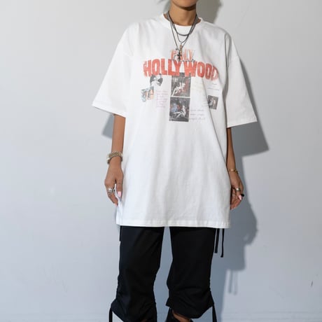 0987 Hollywood Graphic Over Tee/2カラー