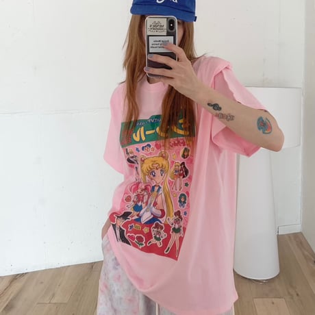 【早期お届け★数量限定】TV moon Tshirt/3カラー
