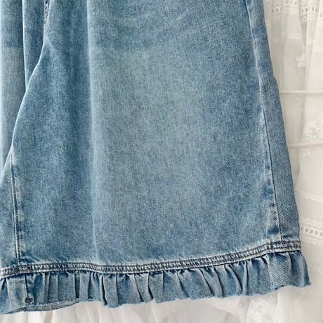【数量限定】frilldenimpants