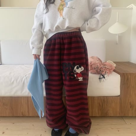 1049 SNOOPY border pants/2カラー