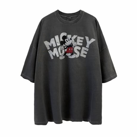 vintage logo mickey  over tee/3カラー