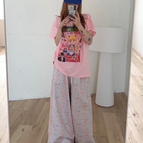 Flower tape pants/2カラー