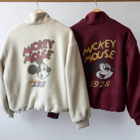 Mickey Color Zip Fleece Jacket/2カラー