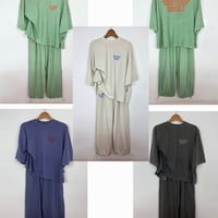 【即納販売】0944 🉐pigment ビンテージlogo over set up🉐/チャコールのみ