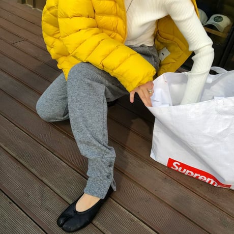 【数量限定】BUTTON HEM KNIT JOGGER PANTS/2カラー