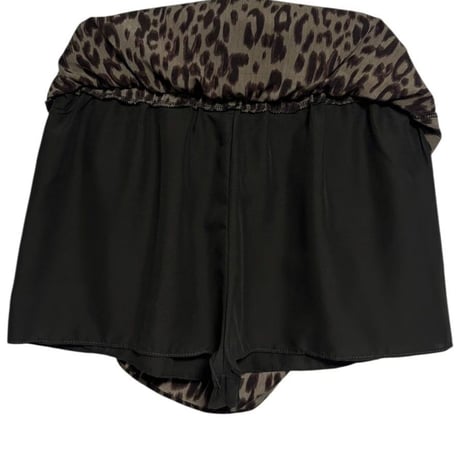 0979 Vintage Leopard Half Pants