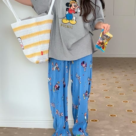 0933 pleats mickey pants/2カラー