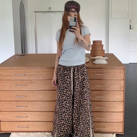 leopard long pants/ワンカラー