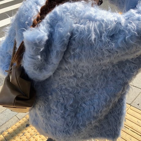 Wave Shaggy Hoodie BIG Cardigan/3カラー