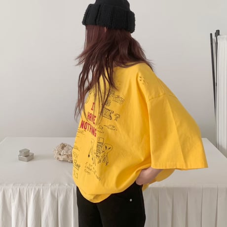 HAVE NOTHING ダメージグラフィックTee/2カラー