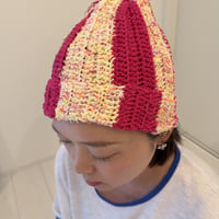 【即納】ビビピンクMIX cotton Beanie