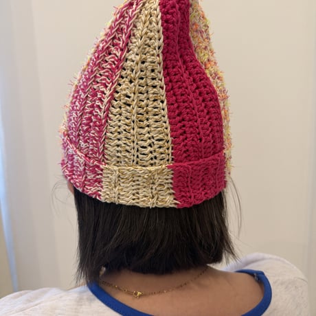 【即納】ビビピンクMIX cotton Beanie