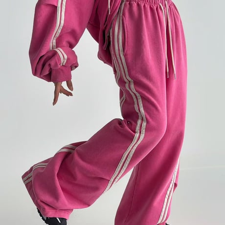 1078 Side 3-Line pigment Zip Hoodie Setup/4カラー