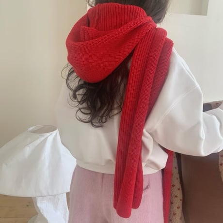1051 Knit hood stole/2カラー