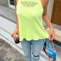 0904 halter neck rib tank/3カラー