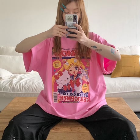 【数量限定】sera cat t shirt/2カラー