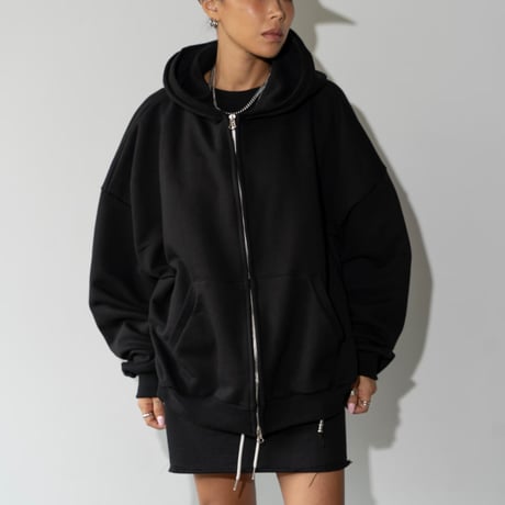 1001 Oversized Zip-Up Hoodie/3カラー