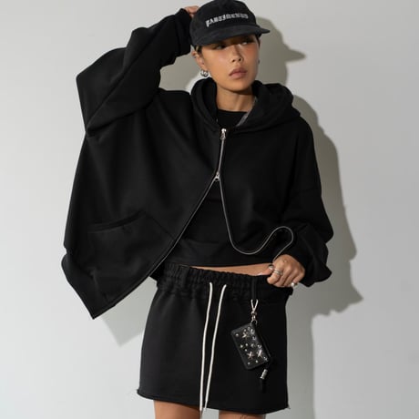 1001 Oversized Zip-Up Hoodie/3カラー