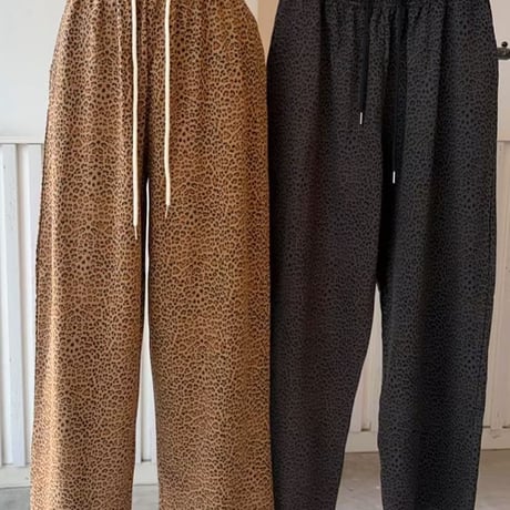 0991 Leopard Wide Lounge Pants/2カラー
