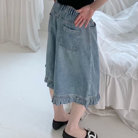 【数量限定】frilldenimpants