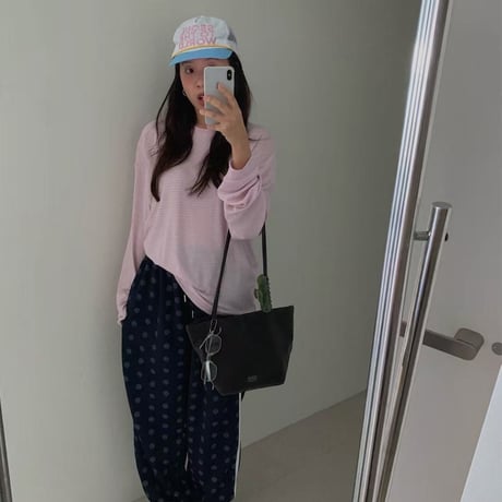 0997 dot line jogger pants/2カラー