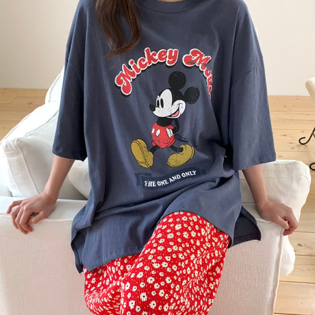 0916 古着風 New mickey tee/3カラー