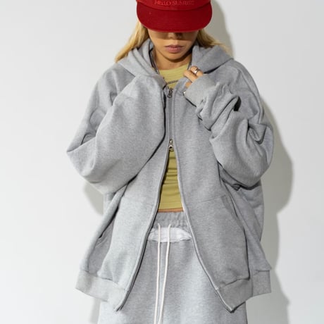 1001 Oversized Zip-Up Hoodie/3カラー