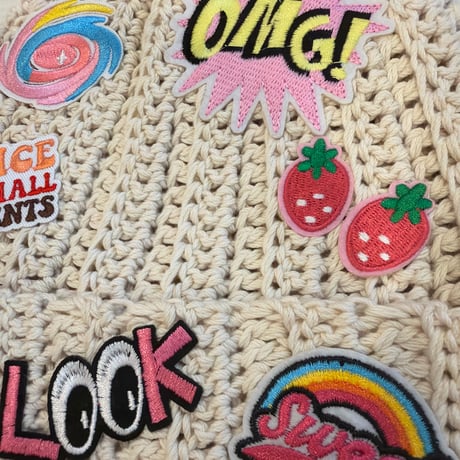 【即納】Wappen cotton Beanie ベージュ
