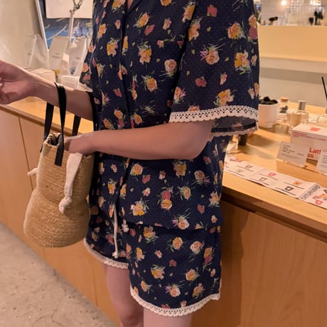 即納　0890 flower garden short pants/3カラー