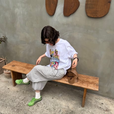 0698 American comic Princess tee/ホワイト