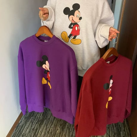 1075 VINTAGE MICKEY BIGスウェット/3カラー