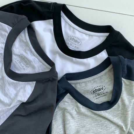 Raglan Bicolor Long Tee/3カラー