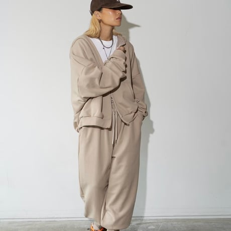 1003 Strap Hem Relax Jogger Pants/3カラー