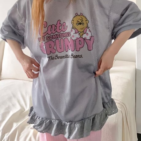 mesh cute tee/2カラー