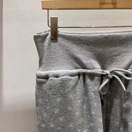 Mini  flower waffle half pants/2カラー