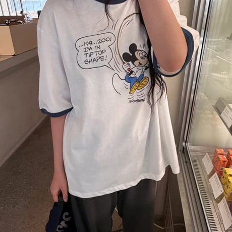 0938 Jump Rope Mickey Ringer Tee/2カラー