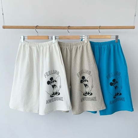 0929 surfing mickey half pants/3カラー