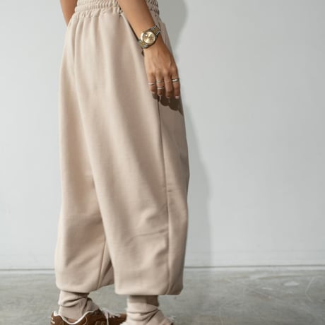 1003 Strap Hem Relax Jogger Pants/3カラー