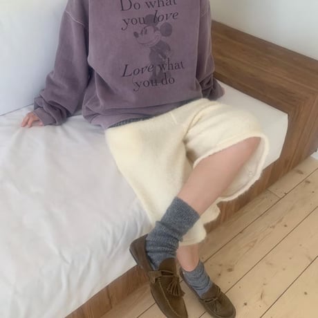 pigment Mickey Print Over Sweat/3カラー