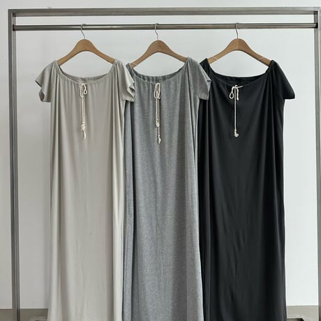 0917 over relax long one-piece/3カラー