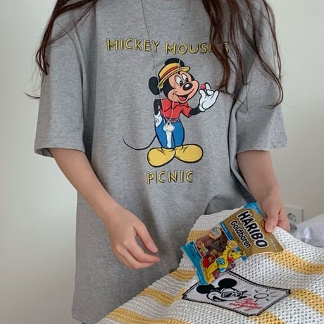 0932 New old mickey tee/3カラー