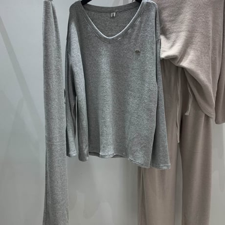 0990 🉐セットアップ🉐Soft V-Neck Relax Set-Up