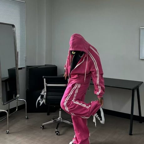 1078 Side 3-Line pigment Zip Hoodie Setup/4カラー