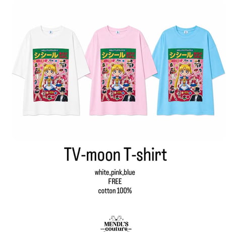 【早期お届け★数量限定】TV moon Tshirt/3カラー
