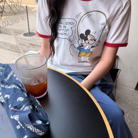 0938 Jump Rope Mickey Ringer Tee/2カラー