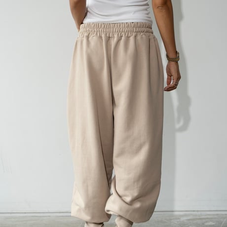 1003 Strap Hem Relax Jogger Pants/3カラー