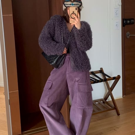 1090 Wide Corduroy Cargo Pants/3カラー