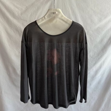 0909 ❤eee❤シアー flower long sleeve/3カラー